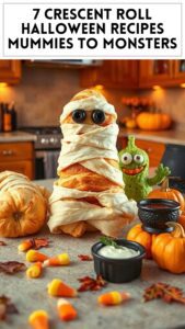 7 Crescent Roll Halloween Recipes Mummies to Monsters