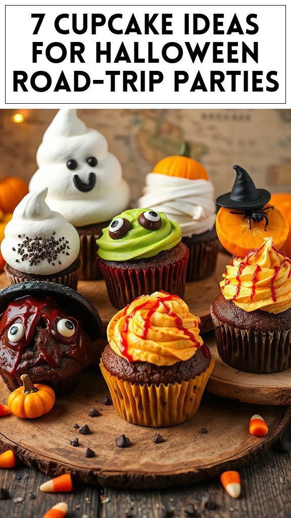 7 Cupcake Ideas for Halloween Road-Trip Parties