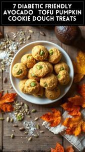 7 Diabetic Friendly Avocado & Tofu Pumpkin Cookie Dough Treats