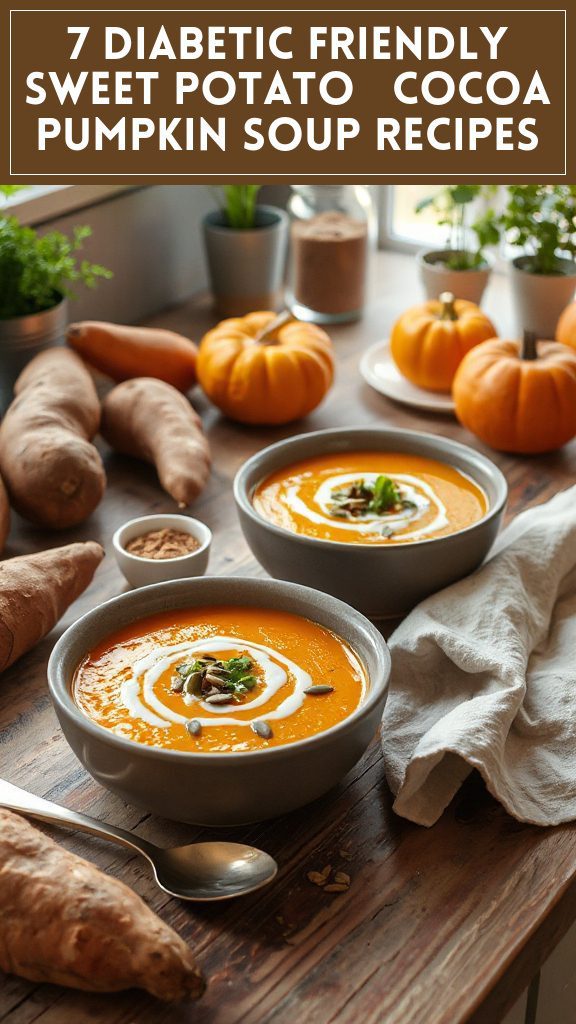 7 Diabetic Friendly Sweet Potato & Cocoa Pumpkin Soup Recipes