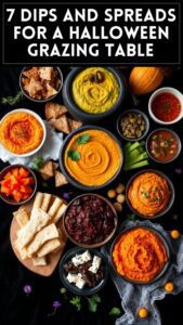 7 Dips and Spreads for a Halloween Grazing Table