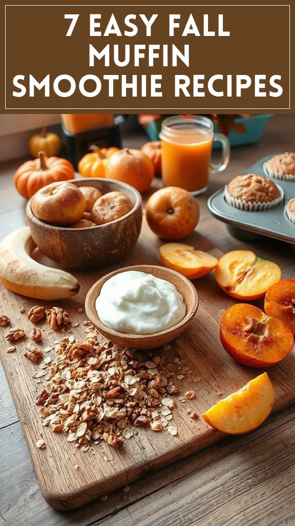 7 Easy Fall Muffin & Smoothie Recipes