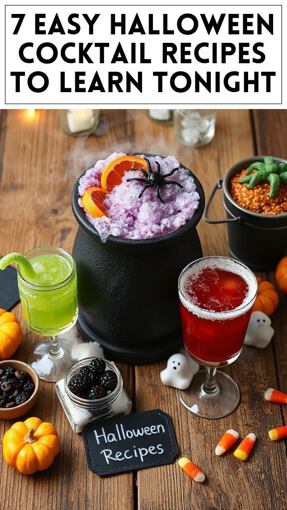 7 Easy Halloween Cocktail Recipes to Learn Tonight