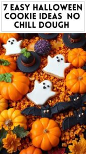 7 Easy Halloween Cookie Ideas (No Chill Dough)