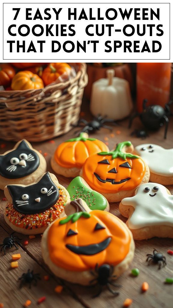 7 Easy Halloween Cookies (Cut-Outs That Don’t Spread)