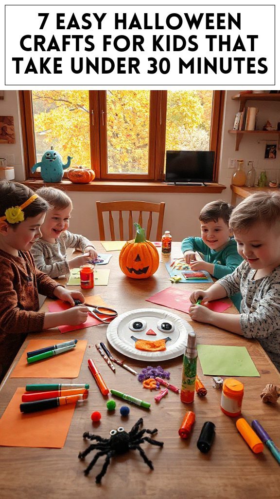 7 Easy Halloween Crafts for Kids That Take Under 30 Minutes