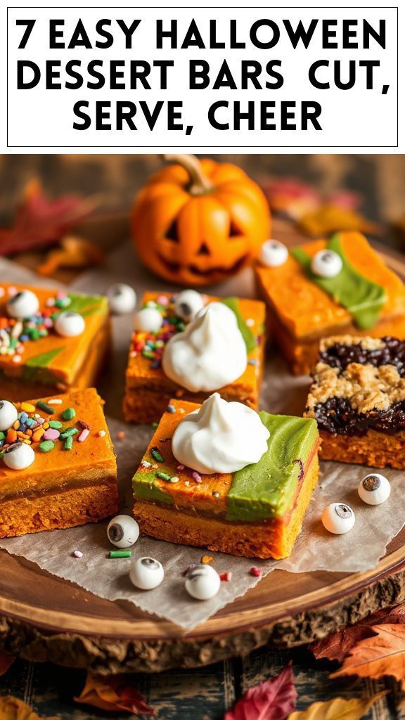 7 Easy Halloween Dessert Bars (Cut, Serve, Cheer)
