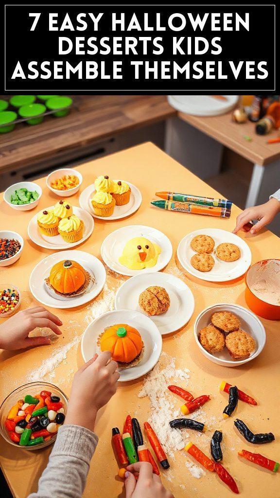 7 Easy Halloween Desserts Kids Assemble Themselves