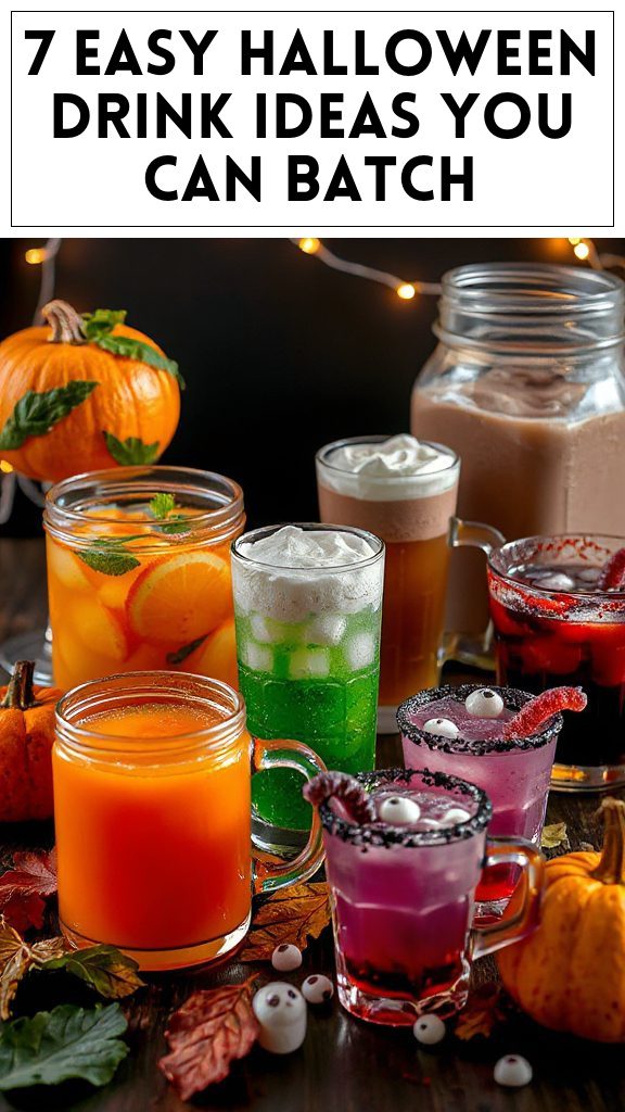 7 Easy Halloween Drink Ideas You Can Batch