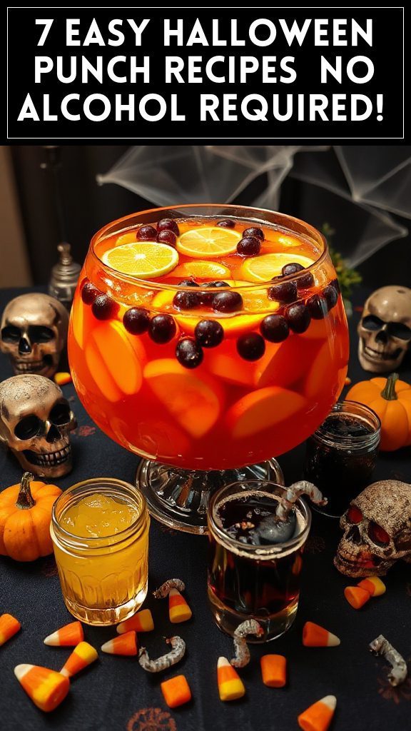 7 Easy Halloween Punch Recipes (No Alcohol Required!)