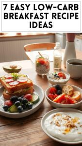 7 Easy Low-Carb Breakfast Recipe Ideas