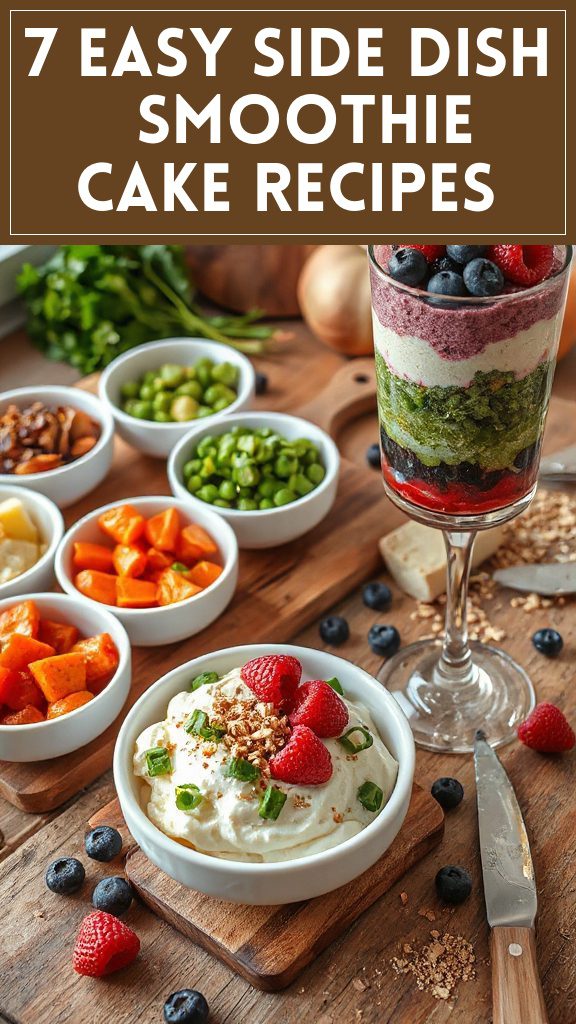 7 Easy Side Dish & Smoothie Cake Recipes
