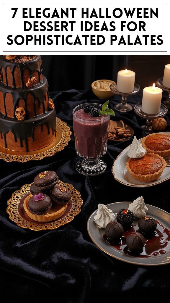 7 Elegant Halloween Dessert Ideas for Sophisticated Palates