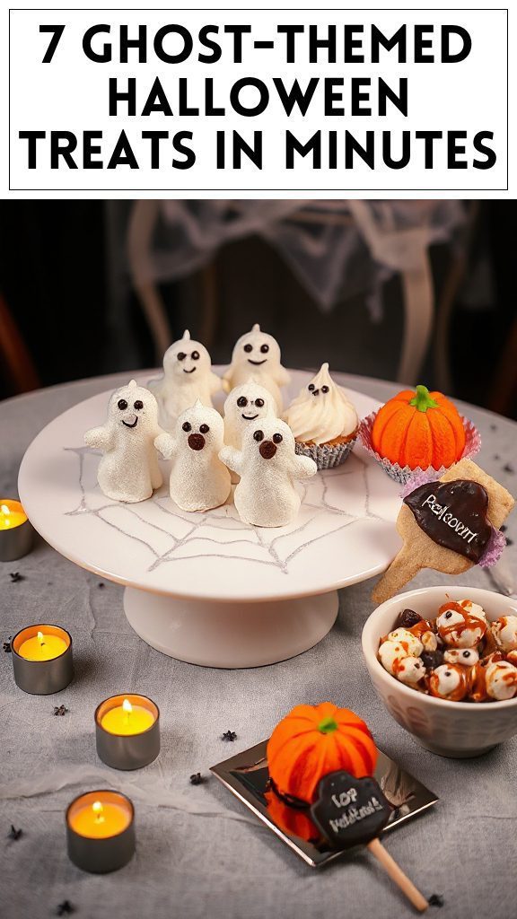 7 Ghost-Themed Halloween Treats in Minutes
