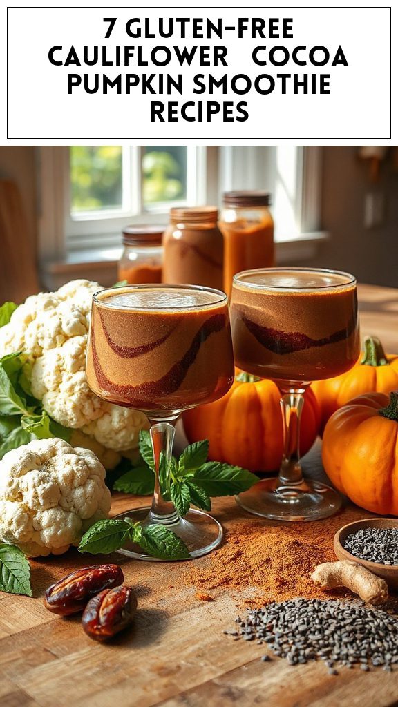 7 Gluten-Free Cauliflower & Cocoa Pumpkin Smoothie Recipes