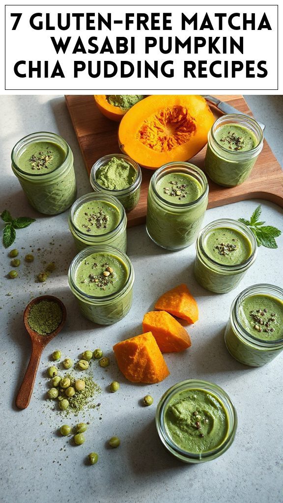 7 Gluten-Free Matcha & Wasabi Pumpkin Chia Pudding Recipes