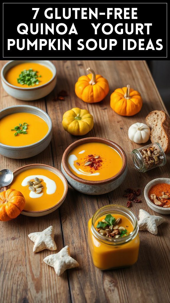 7 Gluten-Free Quinoa & Yogurt Pumpkin Soup Ideas