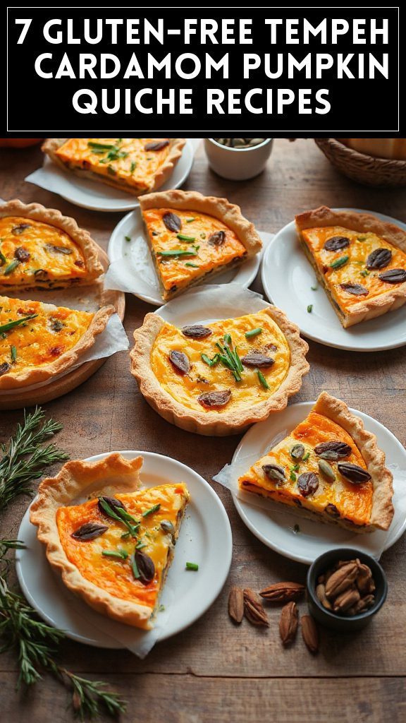 7 Gluten-Free Tempeh & Cardamom Pumpkin Quiche Recipes