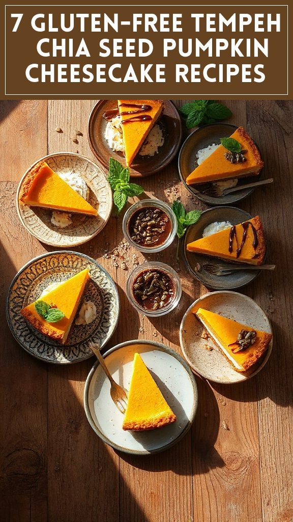 7 Gluten-Free Tempeh & Chia Seed Pumpkin Cheesecake Recipes