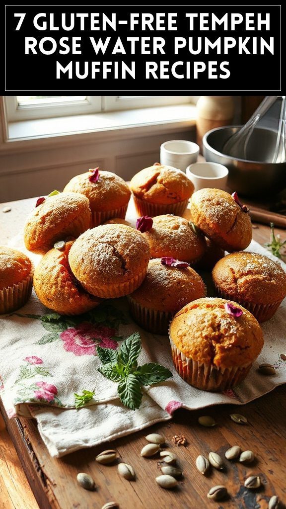 7 Gluten-Free Tempeh & Rose Water Pumpkin Muffin Recipes