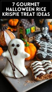 7 Gourmet Halloween Rice Krispie Treat Ideas