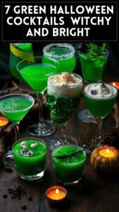 7 Green Halloween Cocktails (Witchy and Bright)