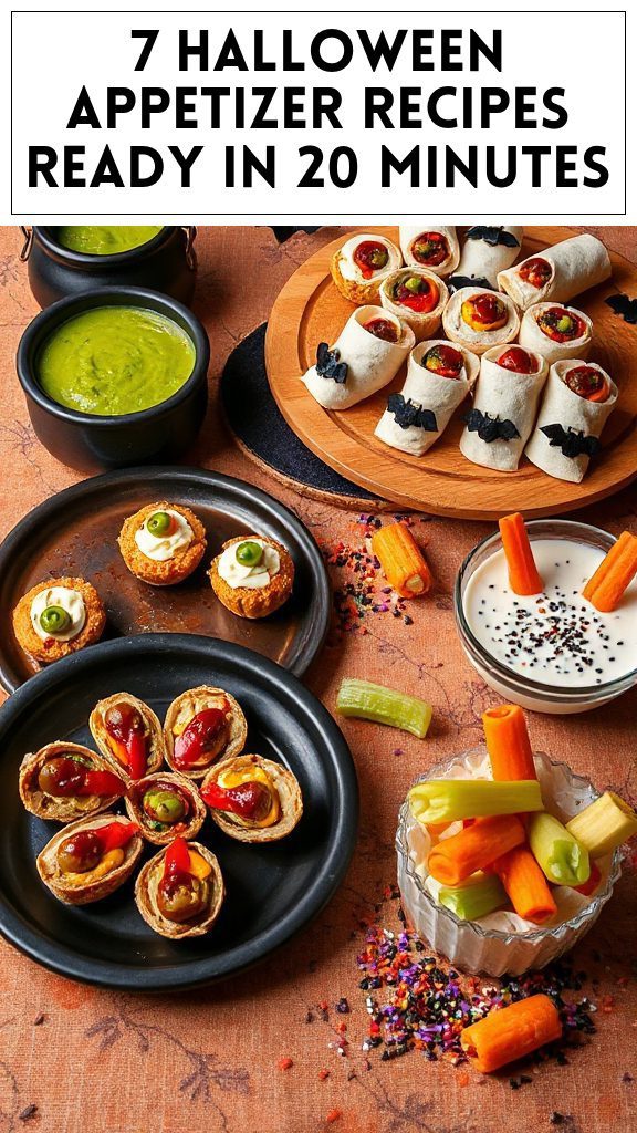 7 Halloween Appetizer Recipes Ready in 20 Minutes
