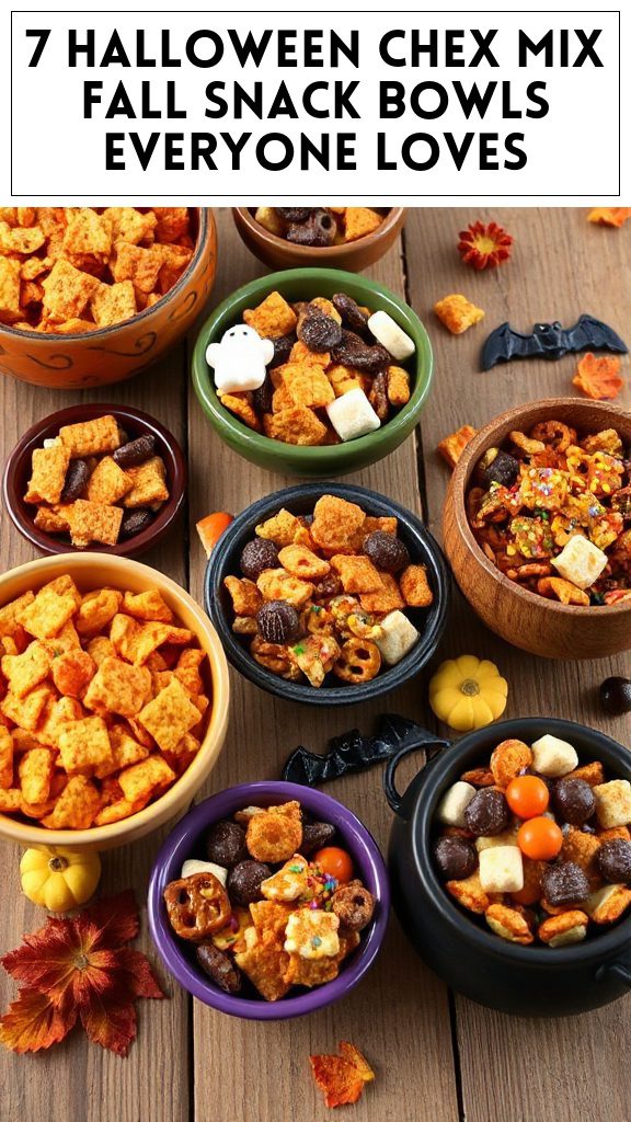 7 Halloween Chex Mix Fall Snack Bowls Everyone Loves
