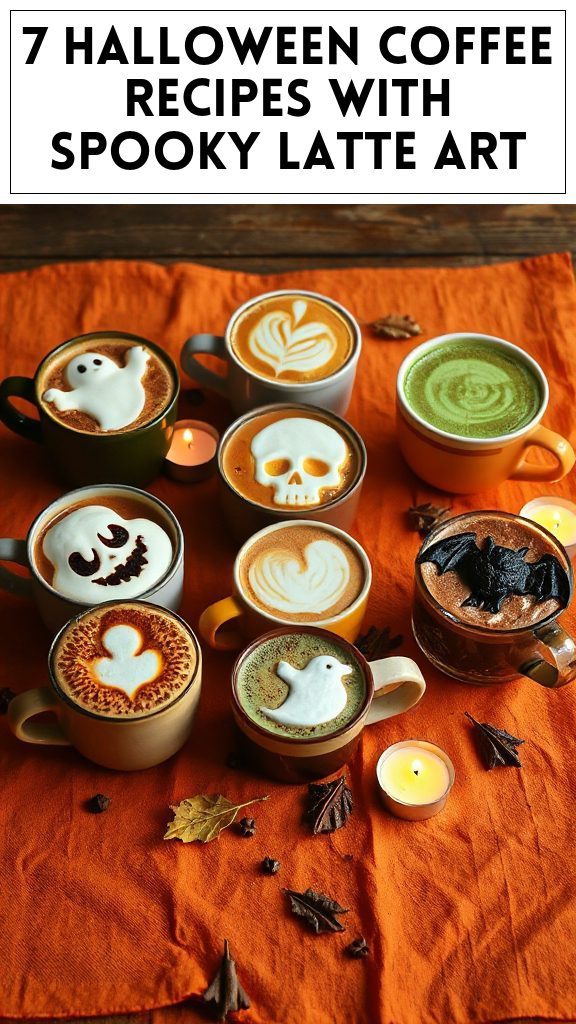 7 Halloween Coffee Recipes With Spooky Latte Art