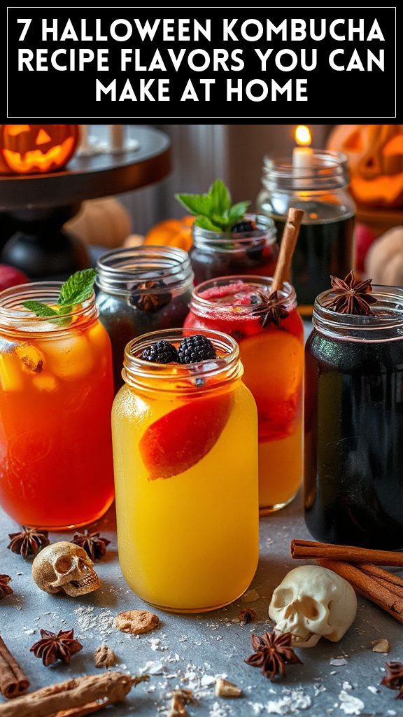 7 Halloween Kombucha Recipe Flavors You Can Make at Home