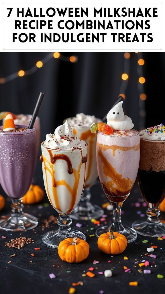 7 Halloween Milkshake Recipe Combinations for Indulgent Treats