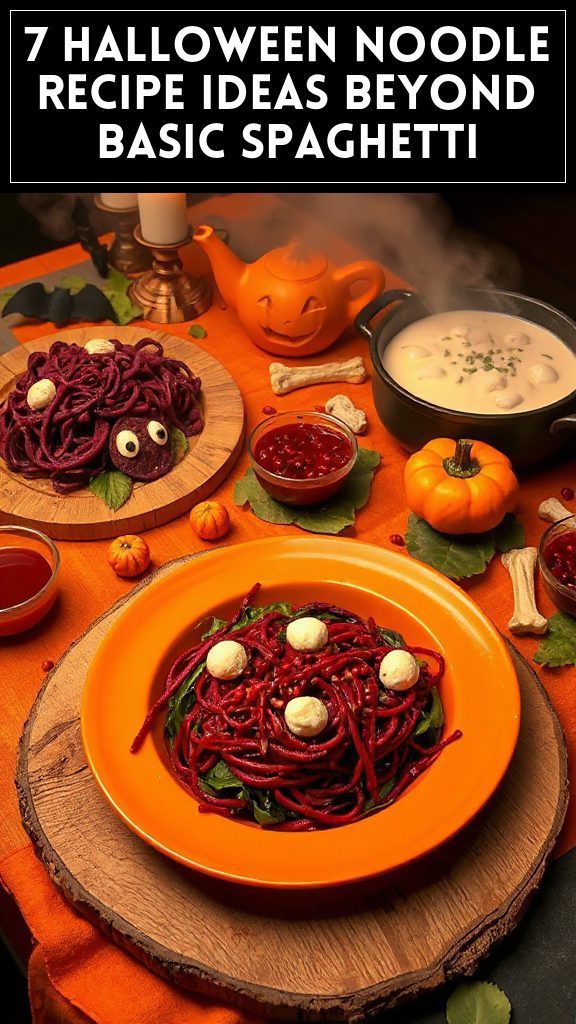 7 Halloween Noodle Recipe Ideas Beyond Basic Spaghetti