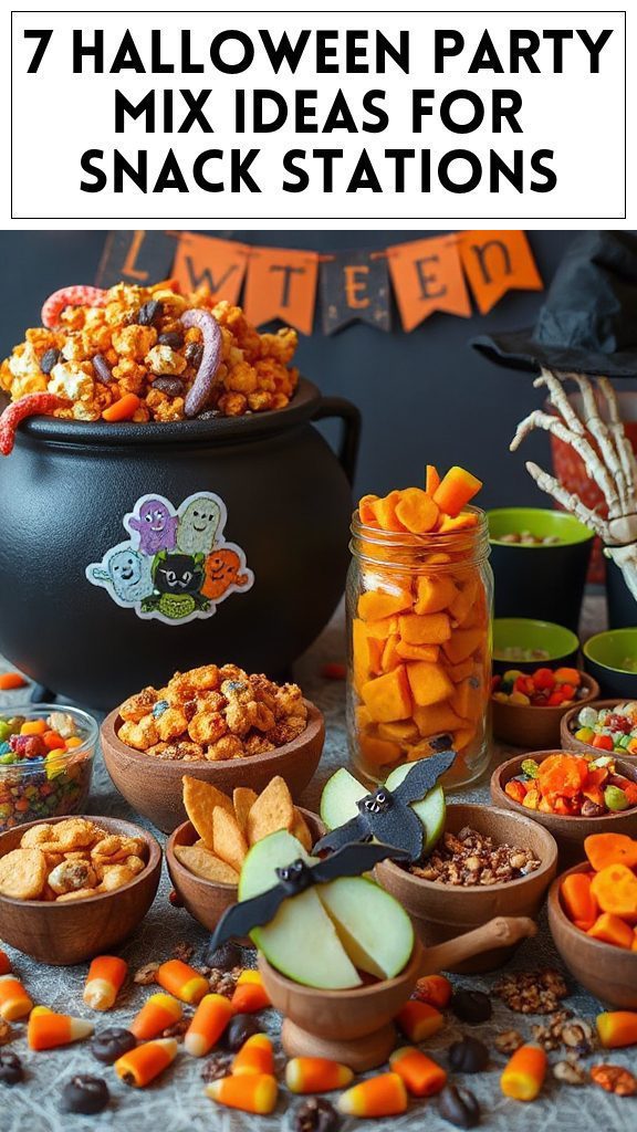 7 Halloween Party Mix Ideas for Snack Stations