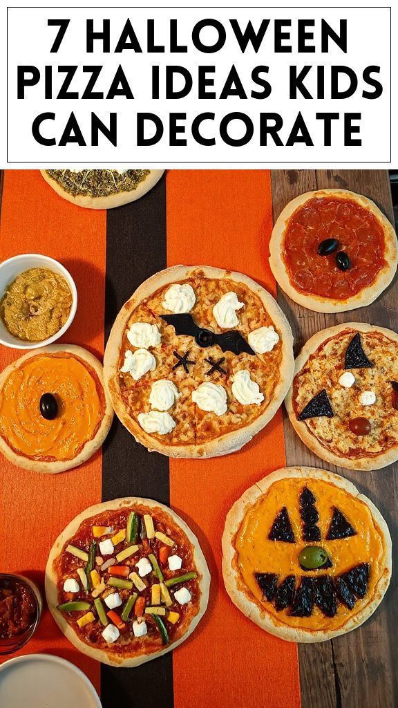 7 Halloween Pizza Ideas Kids Can Decorate