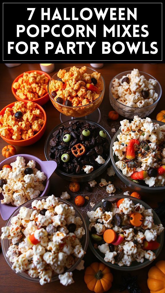 7 Halloween Popcorn Mixes for Party Bowls