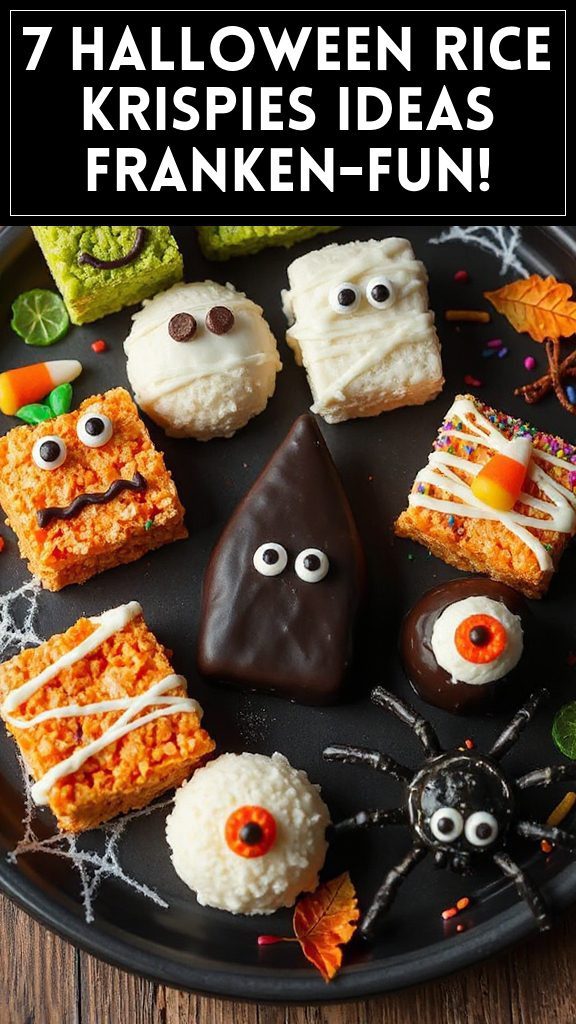7 Halloween Rice Krispies Ideas (Franken-Fun!)
