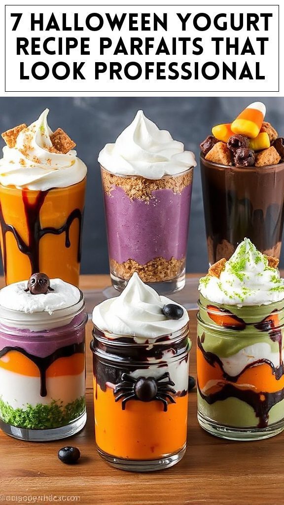 7 Halloween Yogurt Recipe Parfaits That Look Professional