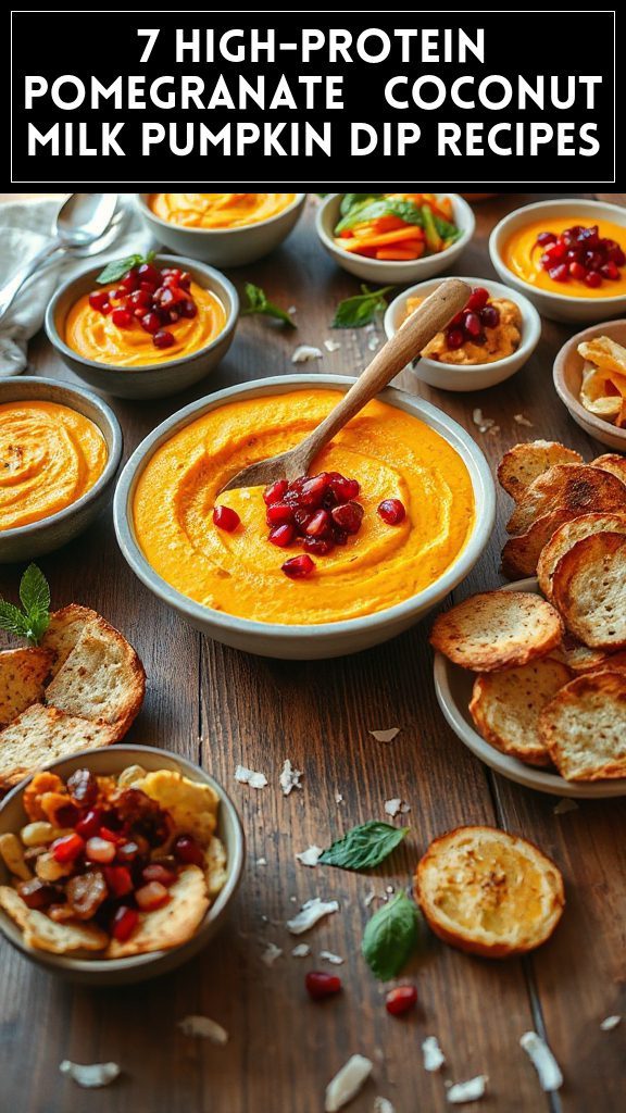 7 High-Protein Pomegranate & Coconut Milk Pumpkin Dip Recipes