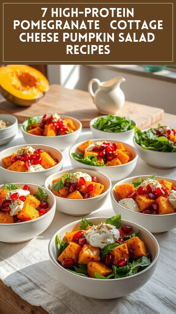 7 High-Protein Pomegranate & Cottage Cheese Pumpkin Salad Recipes