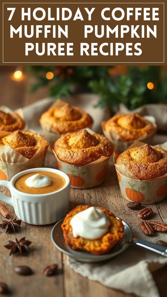 7 Holiday Coffee Muffin & Pumpkin Puree Recipes