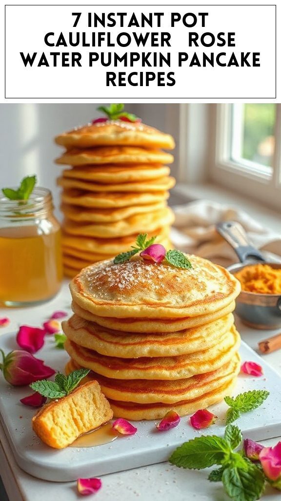 7 Instant Pot Cauliflower & Rose Water Pumpkin Pancake Recipes