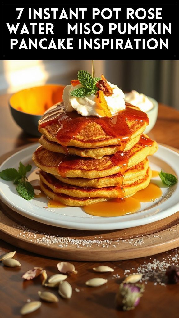 7 Instant Pot Rose Water & Miso Pumpkin Pancake Inspiration