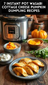 7 Instant Pot Wasabi & Cottage Cheese Pumpkin Dumpling Recipes