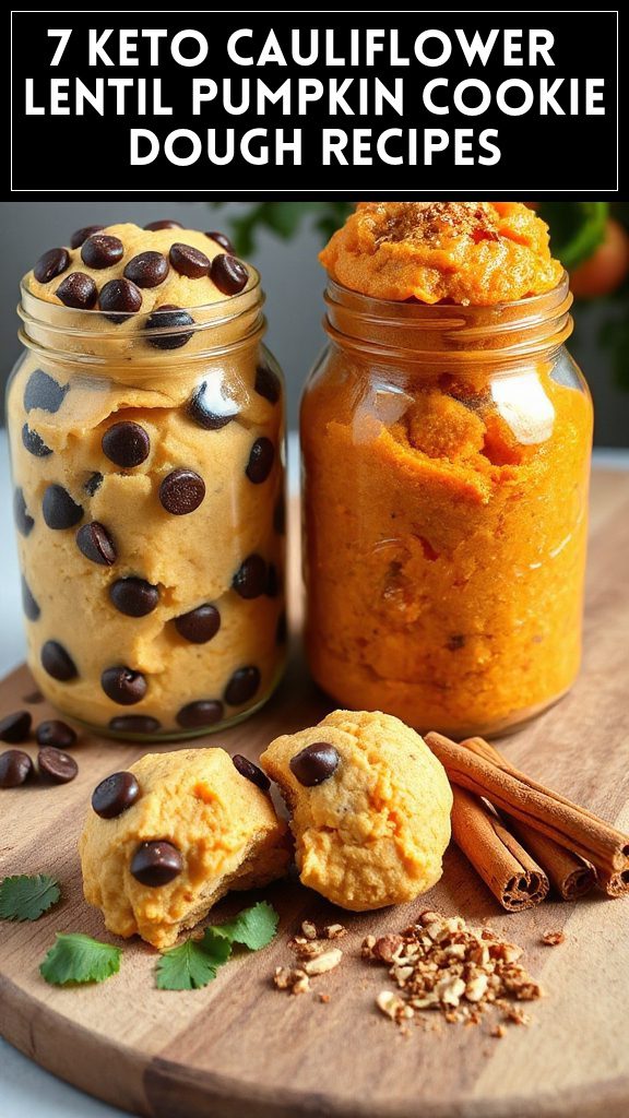 7 Keto Cauliflower & Lentil Pumpkin Cookie Dough Recipes