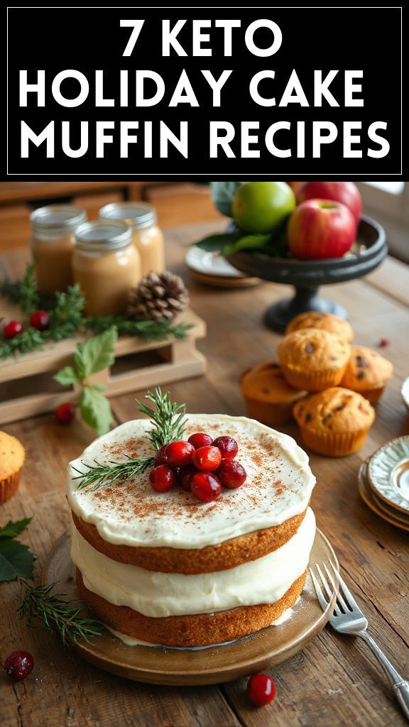 7 Keto Holiday Cake & Muffin Recipes