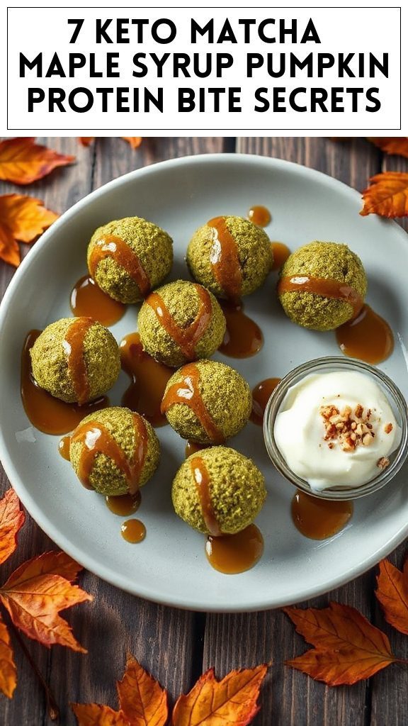 7 Keto Matcha & Maple Syrup Pumpkin Protein Bite Secrets