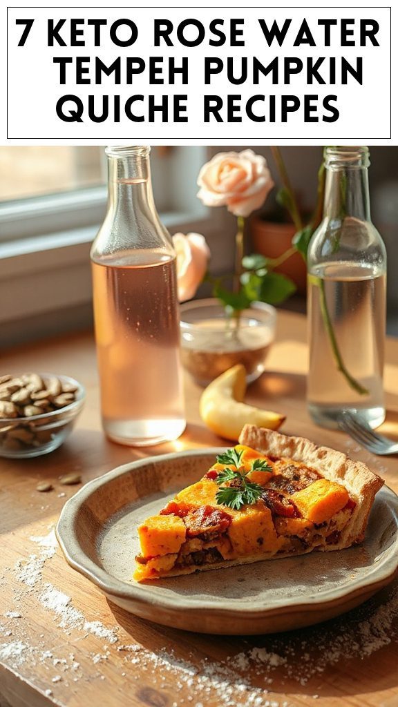 7 Keto Rose Water & Tempeh Pumpkin Quiche Recipes