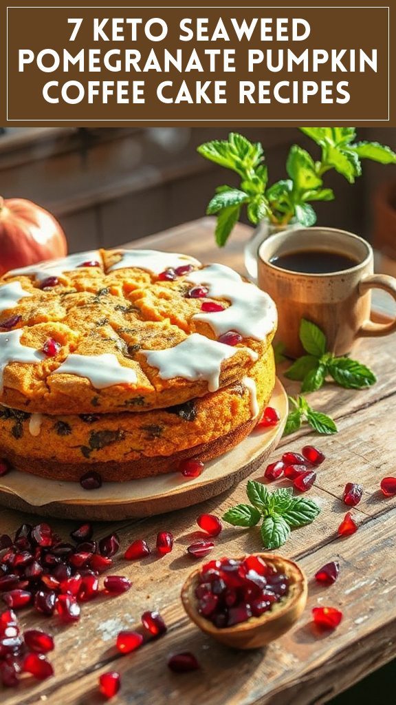 7 Keto Seaweed & Pomegranate Pumpkin Coffee Cake Recipes