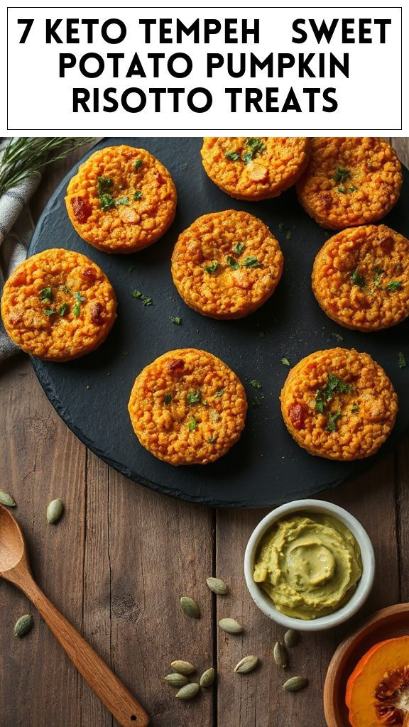 7 Keto Tempeh & Sweet Potato Pumpkin Risotto Treats