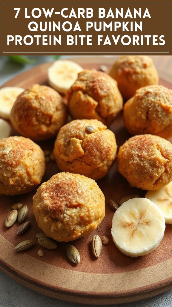 7 Low-Carb Banana & Quinoa Pumpkin Protein Bite Favorites